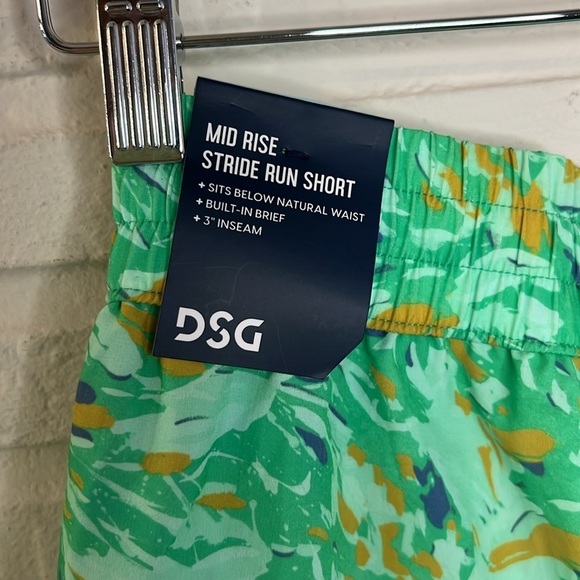 DSG Green Mid Rise Stride Running Shorts, Women’s Size Extra Small - Picture 5 of 9